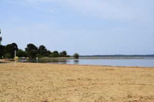 Camping Domaine De La Rive Lake Sandy Beach