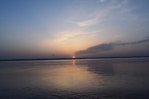 Camping Domaine De La Rive Lake Sunset