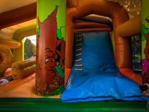 Bouncy Castle at the Macao Leisure Cafe at La Croix du vieux pont berny riviere france (1)