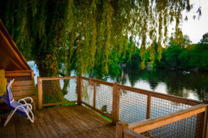 Camping des ribieres confolens review main photo of the view across the charente river