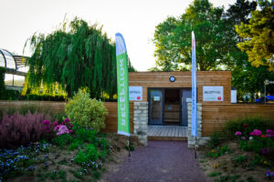 Eurocamp check in desk at La Croix du vieux pont berny riviere france (6)