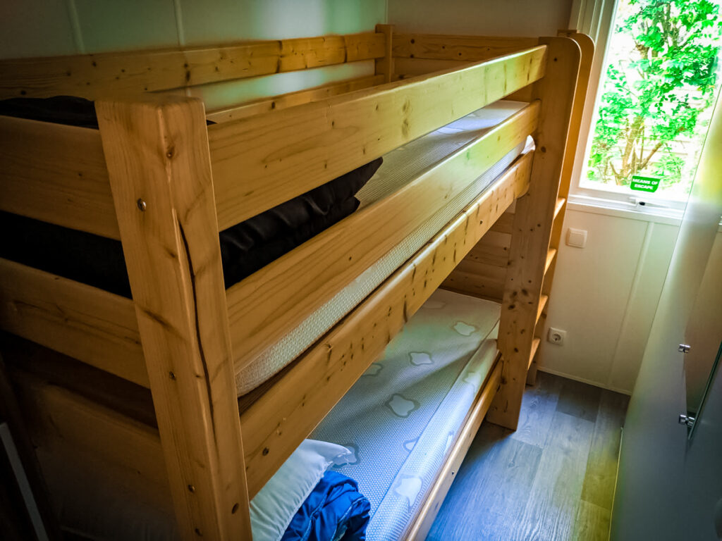 bunk bed in the Azure plus formerly known as the avant mobile home wooden sturdy bunkbed