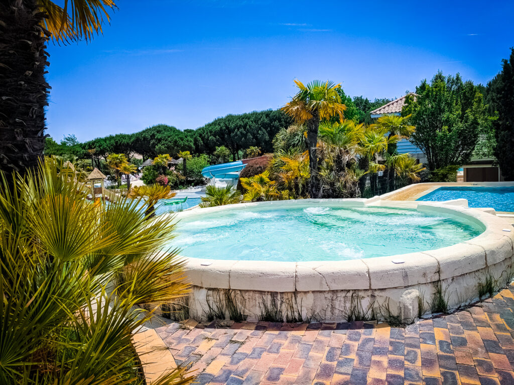 Jacuzzi pool at sequoia parc campsite