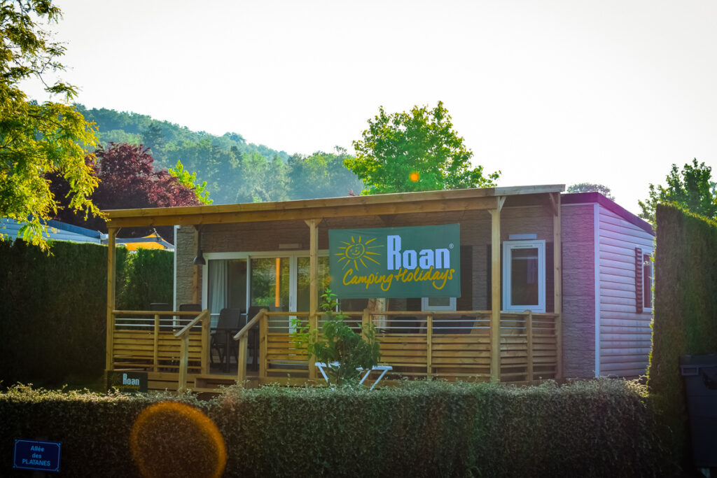 Roan holidays mobile home with large sunny pitch at La Croix du vieux pont berny riviere france (32)