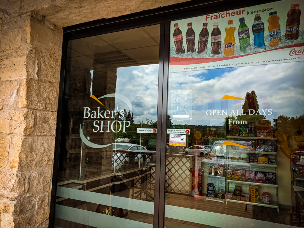 The campsite supermarket and bakery at La Croix du vieux pont berny riviere france (58)