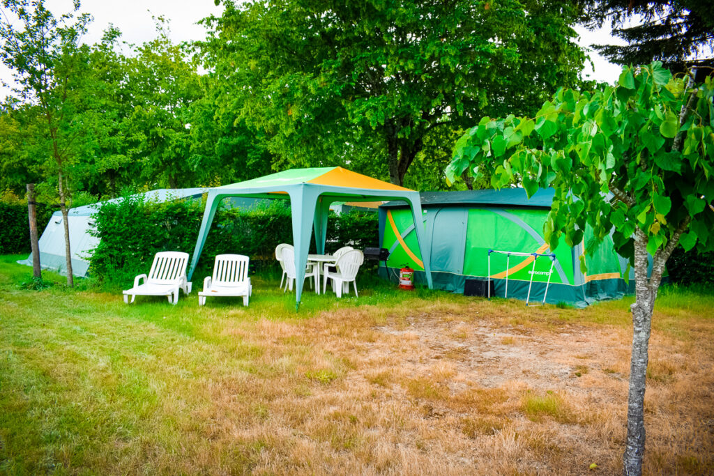 a eurocamp tent at castels camping la garangeoire