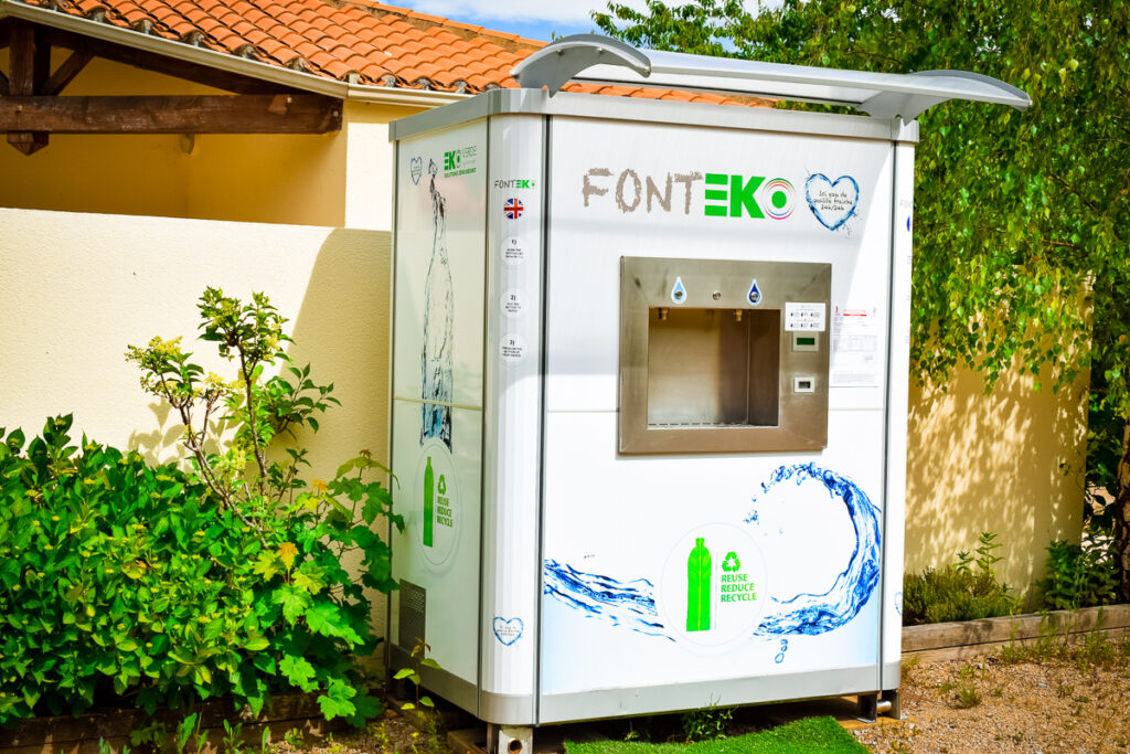 eco friendly water machine at garangeoire campsite