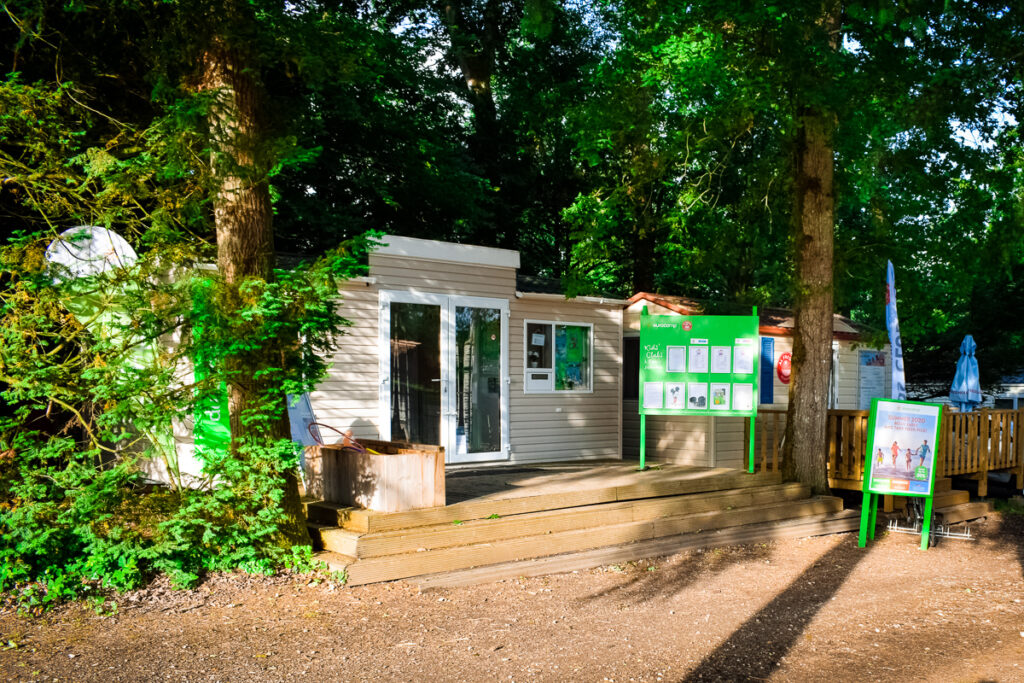 eurocamp reception unit at castels camping la garangeoire