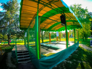 locked in trampolines at La Croix du vieux pont berny riviere france (45)
