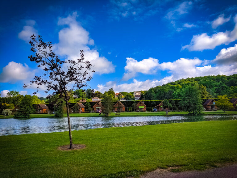 Lodges across the river at La Croix du Vieux Pont