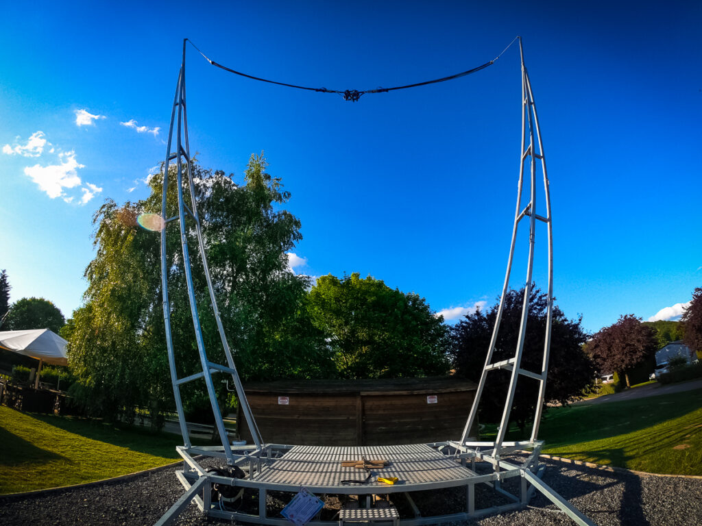 one of the trampoline options at macao leisure cafe at La Croix du vieux pont berny riviere france (40)