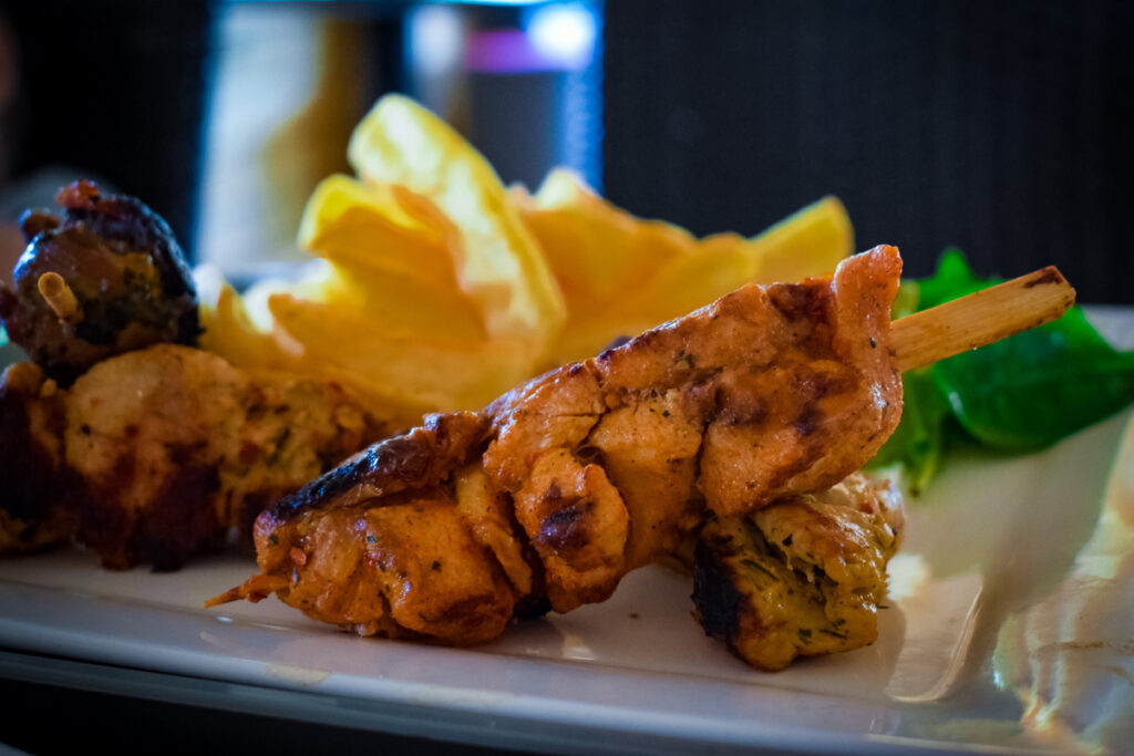 some of the food from the beach bar also known as la plage at the campsite La Croix du vieux pont berny riviere france (36)