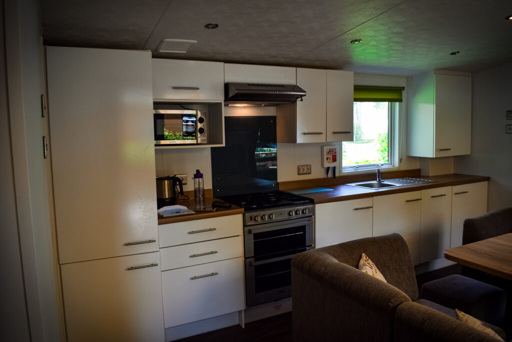 Kitchen in the aspect mobile home by eurocamp