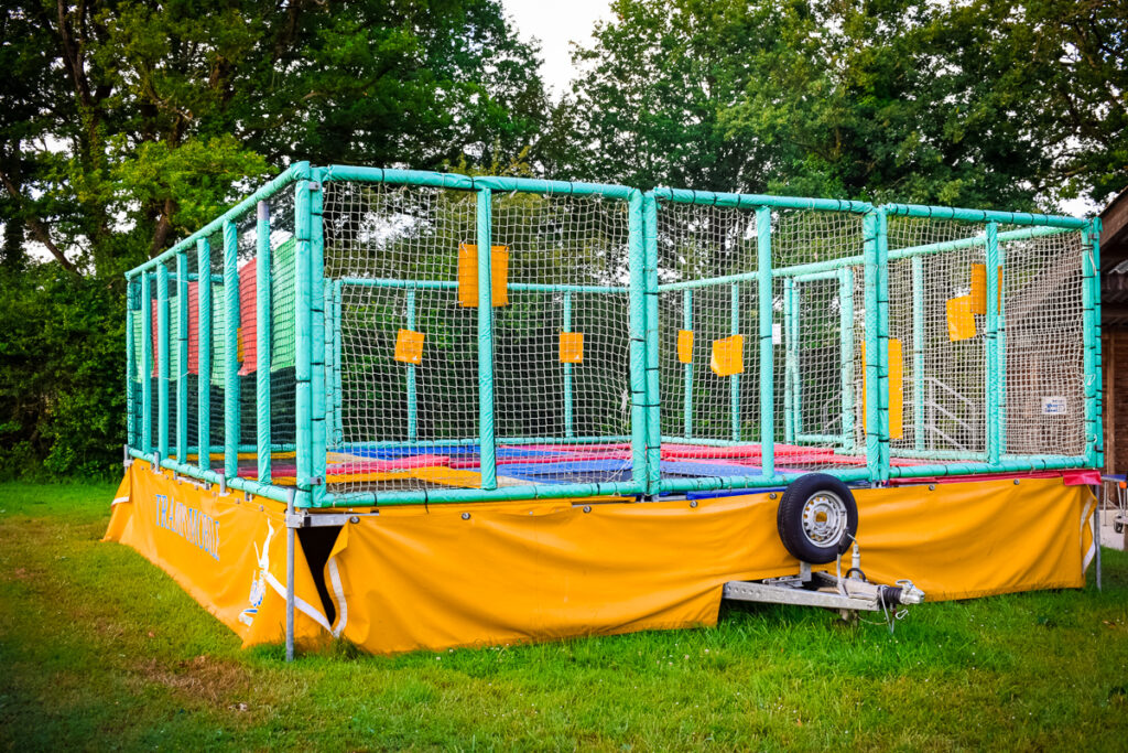 castels camping la garangeoire trampoline area