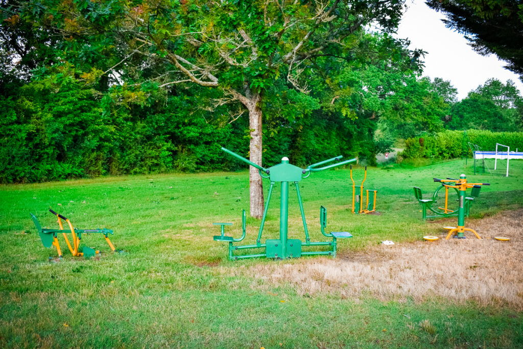 french body weight gym at camping castels la garangeoire