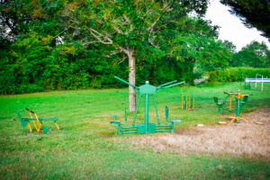 french body weight gym at camping castels la garangeoire