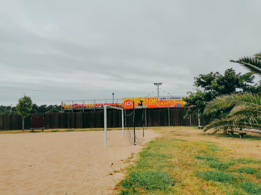 bull ring at camping le vieux port by Resasol in Messanges, Landes department, France