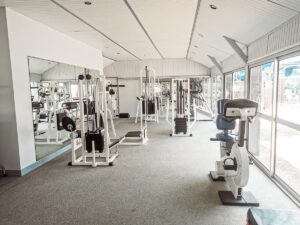 Indoor gym At Des Menhirs Campsite in Carnac (41)