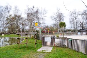 entrance to swimming pool at Yelloh Village Camping Bordeaux Lac (10)