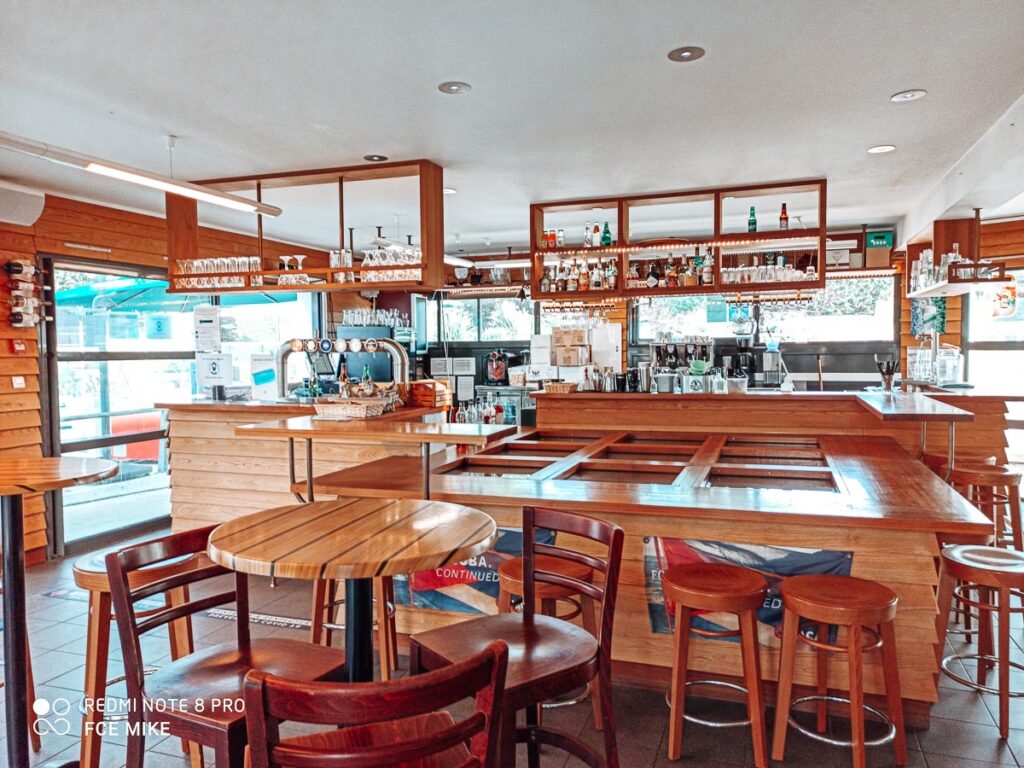 inside the bar At Des Menhirs Campsite in Carnac (50)