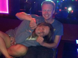 Mike and Bree in their first photo together, at L'Étoile d'Argens in 2014