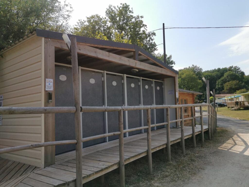 Shower block at camping de civray-05 for the camping de civray review page