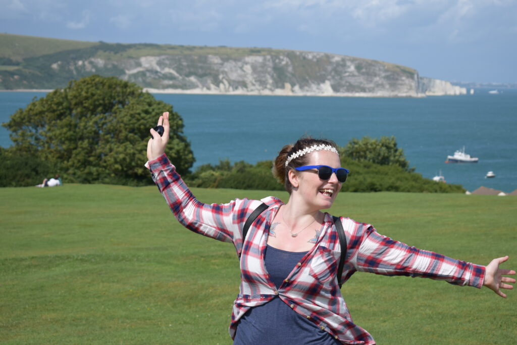 Camping in Swanage where to camp photos view from the top of a hill in Swanage