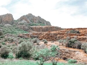 View from the ground of the rock of roquebrune sur argens