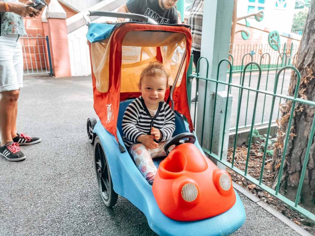 The stroller which we had hired at peppa pig world and paultons park