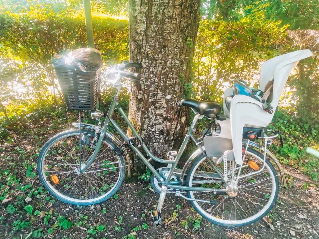 The bike we hired at camping la roche posay