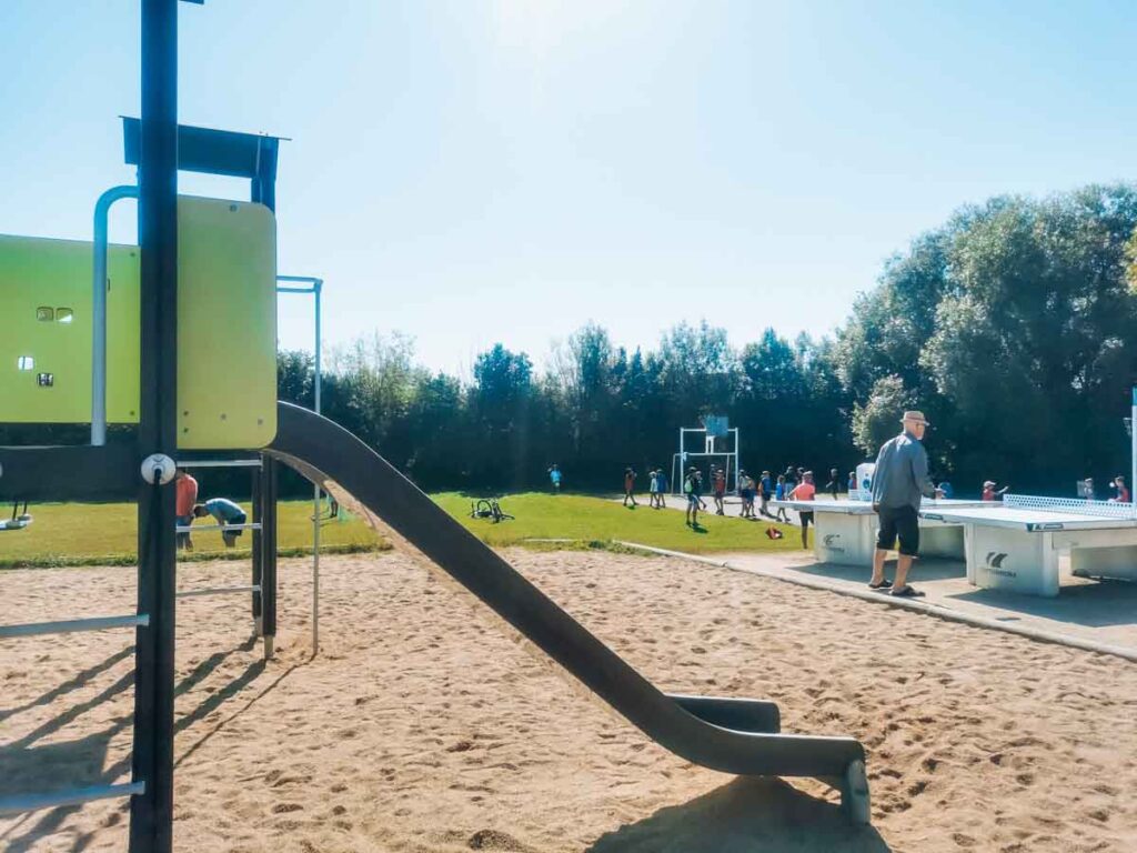 kids slide at yelloh village la roche posay