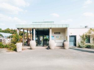 The campsite reception area at yelloh village la roche posay
