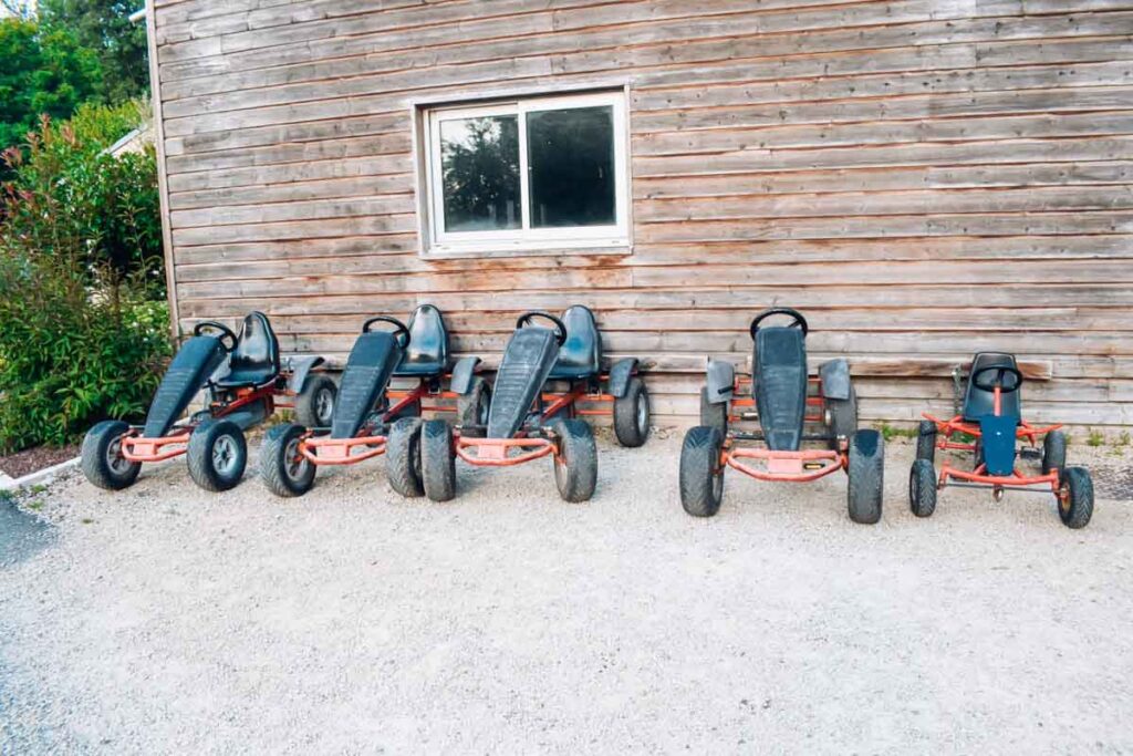 Go karts for hire at yelloh village camping la roche posay