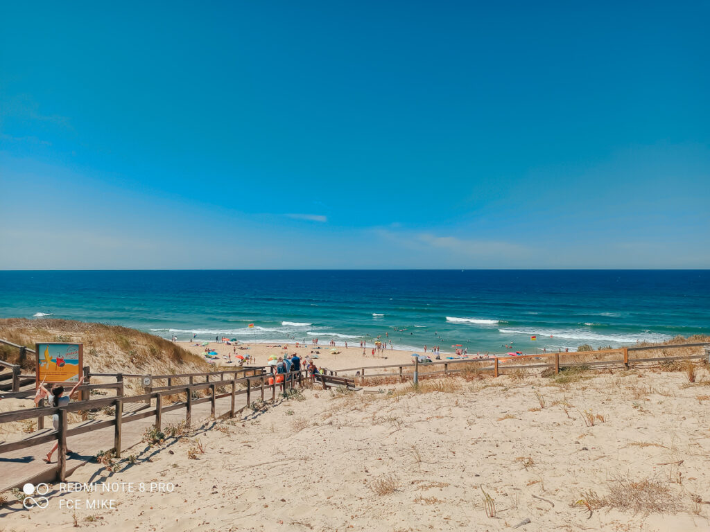 the beach near le soleil des landes