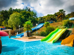 outdoor slide pool for kids at capfun la riviere