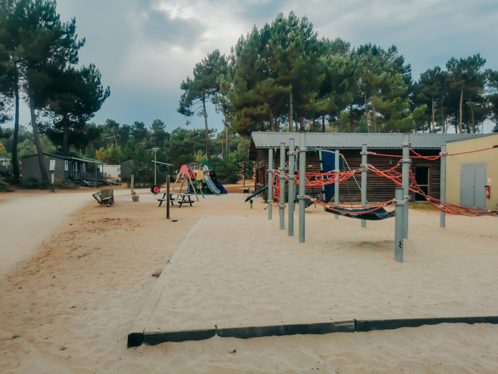 the kids play park at sandaya soustons village campsite -21