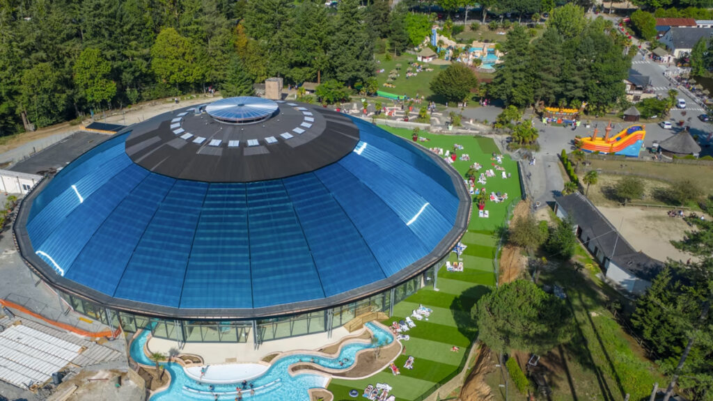 dome area at domaine des ormes in brittany