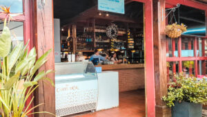 inside the bar area at ruisseau