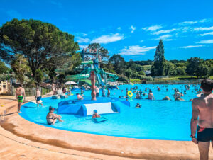 The pool complex at le ruisseau