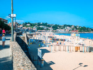 the beach at saint jean de luz