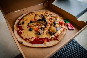 takeaway pizza from grand dague campsite