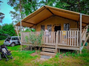 our safari tent at sandaya camping grand dague