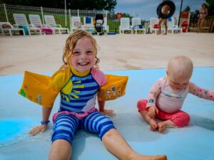 children at grand dague swimming pool