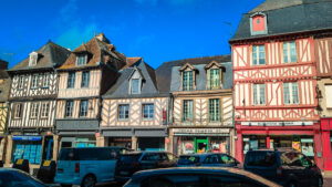 dol de bretagne cute french town in brittany with half timbered houses