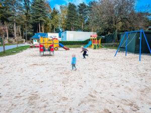 childrens play areas at les ormes campsite