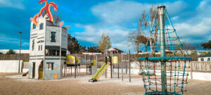 play area at clarys plage