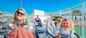 drinking outside the bar at clarys plage