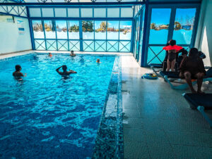 indoor pool at clarys