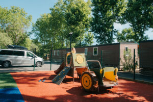 childrens play park at argeles sur mer