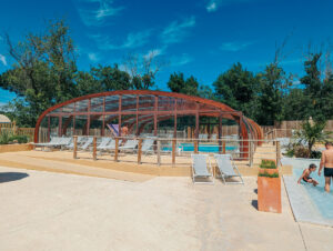 covered swimming pool at la chapelle in argeles sur mer